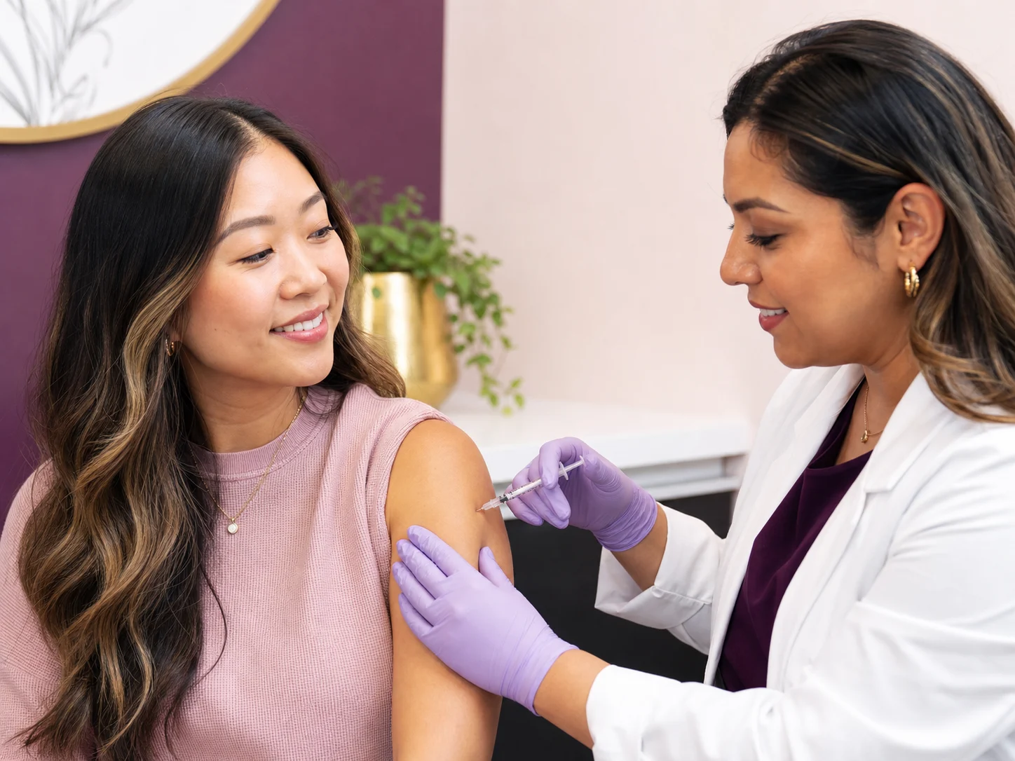 Pharmacist providing care